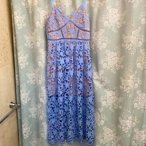 Aqua periwinkle summer dress from Bloomingdales